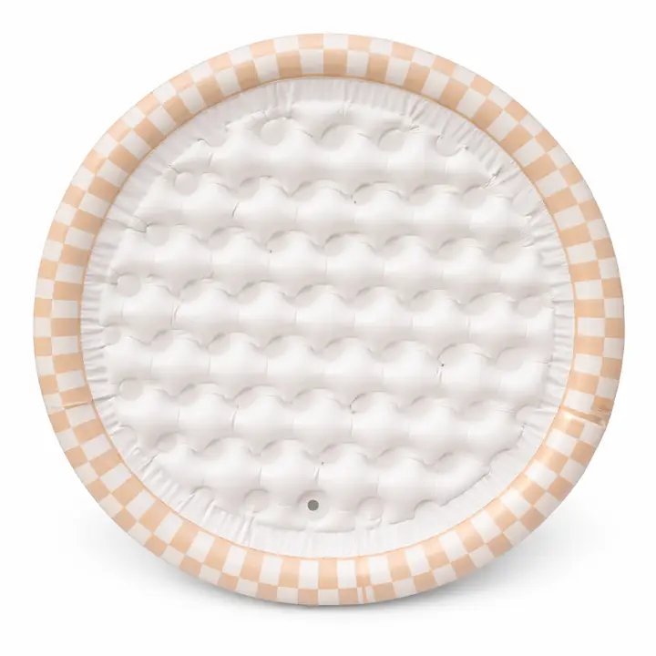INFLATABLE, KIDDIE POOL TAN CHECKERS