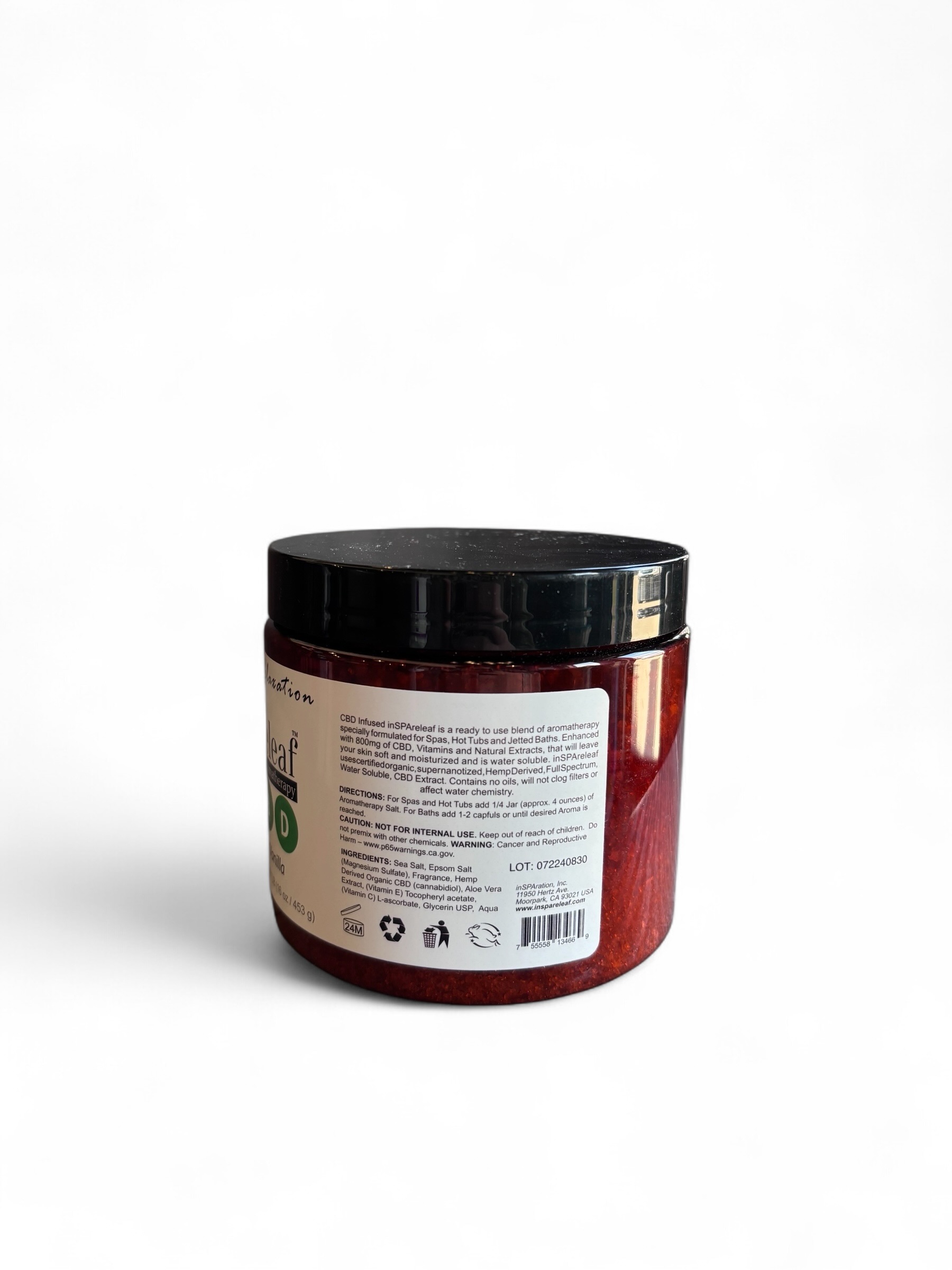 INSPARELEAF, CBD BLACK VANILLA